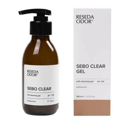 SEBO CLEAR Мягкий очищающий гель, уменьшающий жирный блеск и сужающий поры, pH 5,8 ResedaOdor